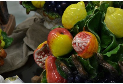 Cesto Ovale Uva e Frutta Assortita