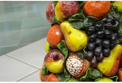 Alzata Piramide Melograno e Frutta Assortita