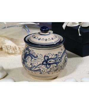 Sugar Bowl Ball Ricco Deruta Blue