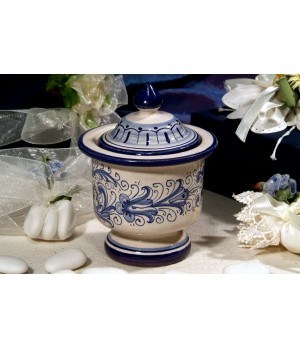 Sugar Bowl Tulip Ricco Deruta Blue