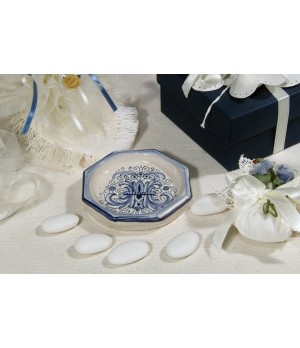 Coaster Octagonal Ricco Deruta Blue