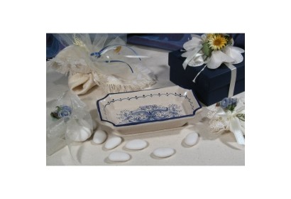 Small Tray Rectangular SIM Ricco Deruta Blue