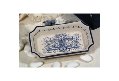 Small Tray Rectangular SIM Ricco Deruta Blue