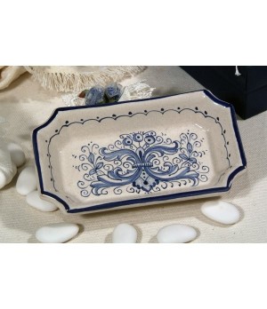 Small Tray Rectangular SIM Ricco Deruta Blue