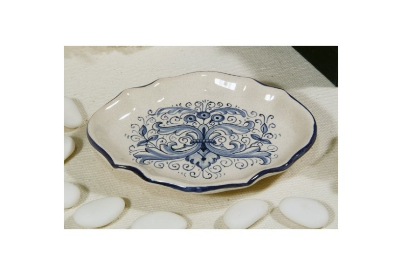 Small Tray Contoured Ricco Deruta Blue