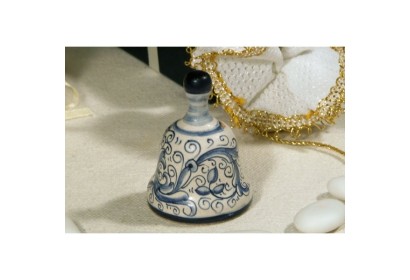 Small Bell with Knob Ricco Deruta Blue