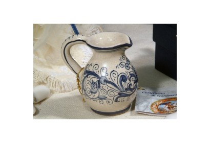 Small Jug Cruet Ricco Deruta Blue