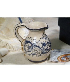 Small Jug Cruet Ricco Deruta Blue