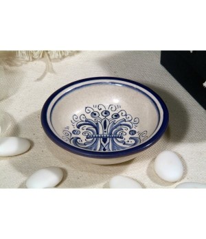 Small Cup Basin Ricco Deruta Blue