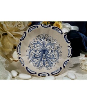 Small Cup Baroque Ricco Deruta Blue