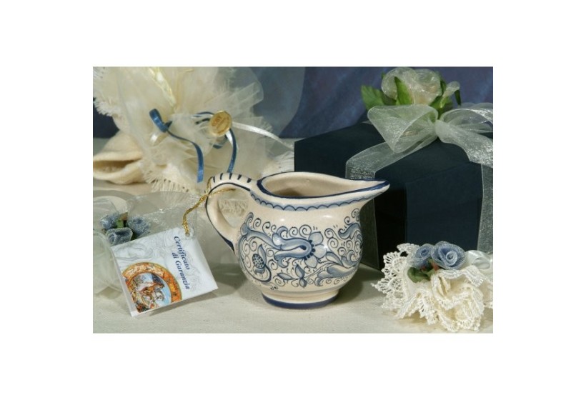 Small Pitcher Mignon Ricco Deruta Blue