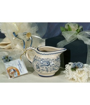 Small Pitcher Mignon Ricco Deruta Blue