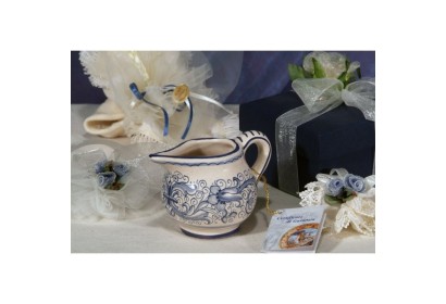 Small Pitcher Mignon Ricco Deruta Blue