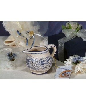 Small Pitcher Mignon Ricco Deruta Blue