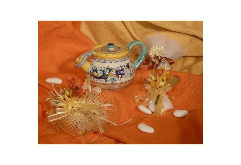 Teapot Luxury Ricco Deruta Colors