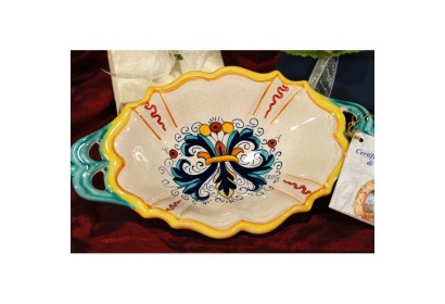 Small Bowl Oval SIM with Handles Ricco Deruta Colors