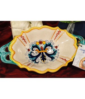 Small Bowl Oval SIM with Handles Ricco Deruta Colors
