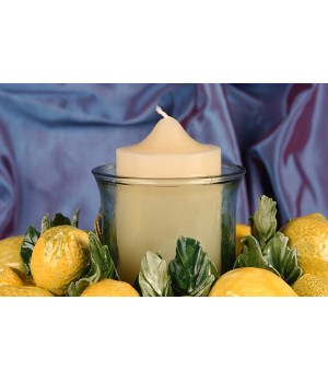 Centerpiece Round Candleholder Lemons