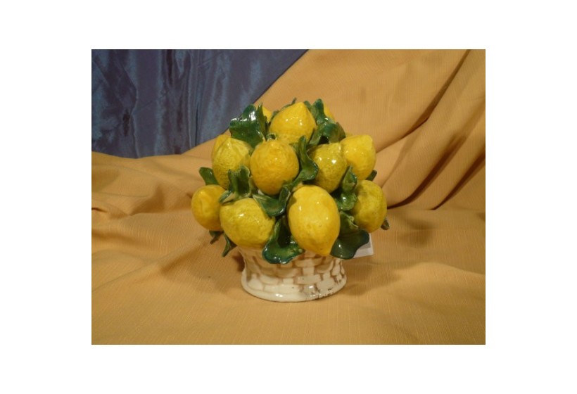 Round Basket Lemons