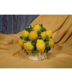 Round Basket Lemons