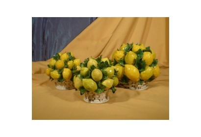 Round Basket Lemons