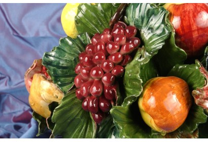 Cesto Ovale Uva e Frutta Assortita