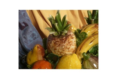 Cesto Ovale Frutta Assortita e Ananas