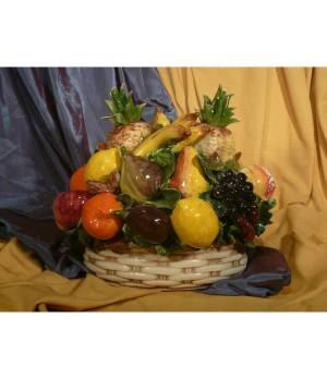 Oval Basket Assorted Fruit and Pineapple