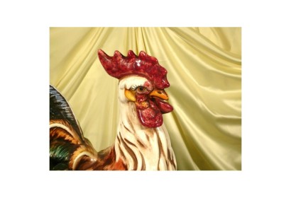 Rooster Decorated Patinated