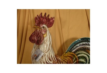 Gallo Grande Decorato Patinato