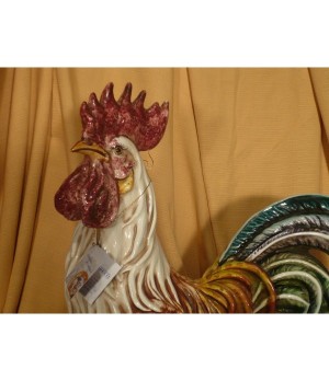 Big Rooster Decorated Patinated