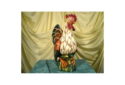Rooster Medium Decorated Patinated