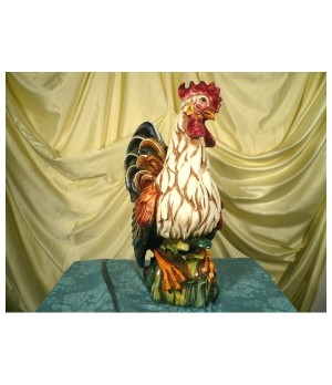 Rooster Medium Decorated Patinated