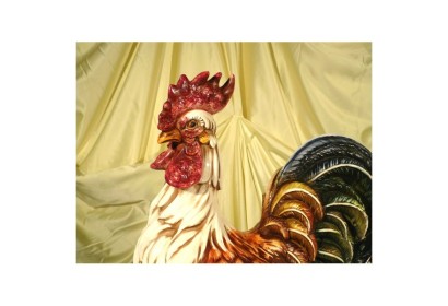 Rooster Medium Decorated Patinated