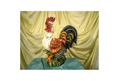 Rooster Medium Decorated Patinated