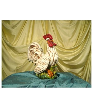 Rooster White Patinated