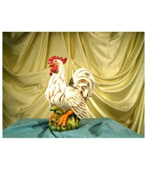 Rooster White Patinated