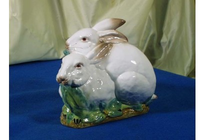 Couple White Rabbits