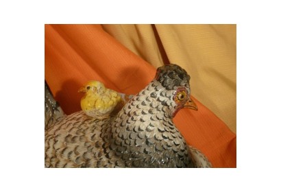 Tureen Hen with Chick