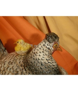 Tureen Hen with Chick