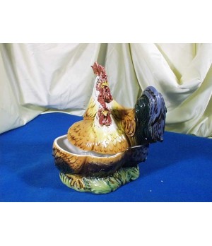 Tureen Rooster and Hen