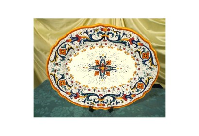 Oval Tray Ricco Deruta Colors Luxury SIM