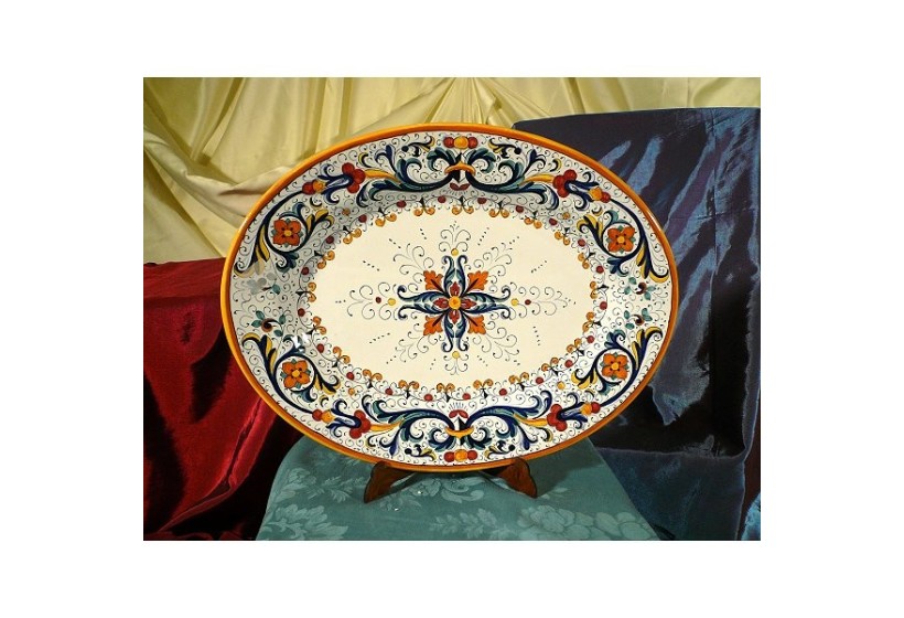 Oval Tray Ricco Deruta Colors Luxury