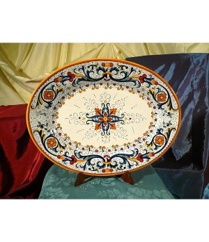 Oval Tray Ricco Deruta Colors Luxury