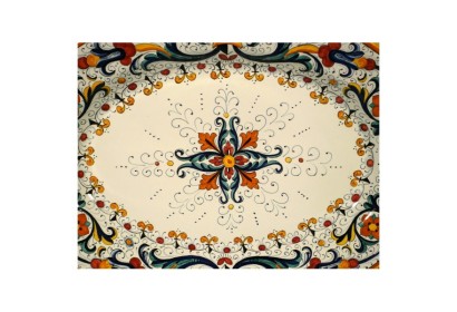 Oval Tray Ricco Deruta Colors Luxury