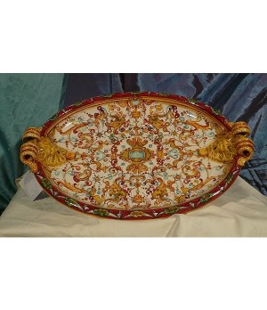 Oval Tray Centerpiece Grotesque