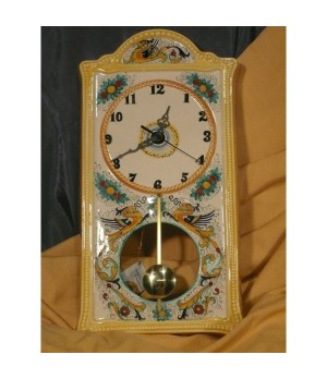 Pendulum Wall Clock Rectangular Classic Stone