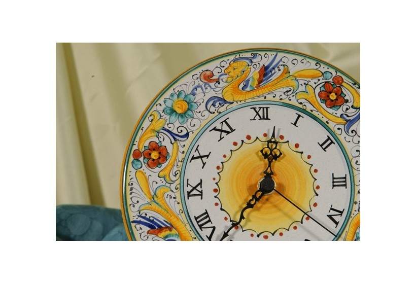 Home Orologio Da Parete Tondo Arancione - Diametro 20,5 Cm, Design Moderno E Minimalista - 2