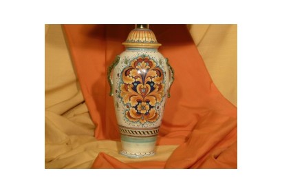 Lamp Amphora with Leaf Handles Ornate