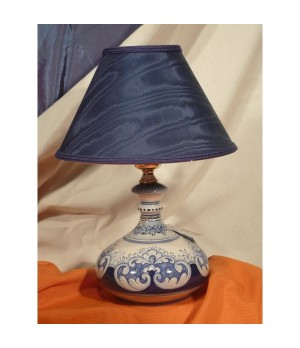 Lamp Onion Ornate Blue Stone